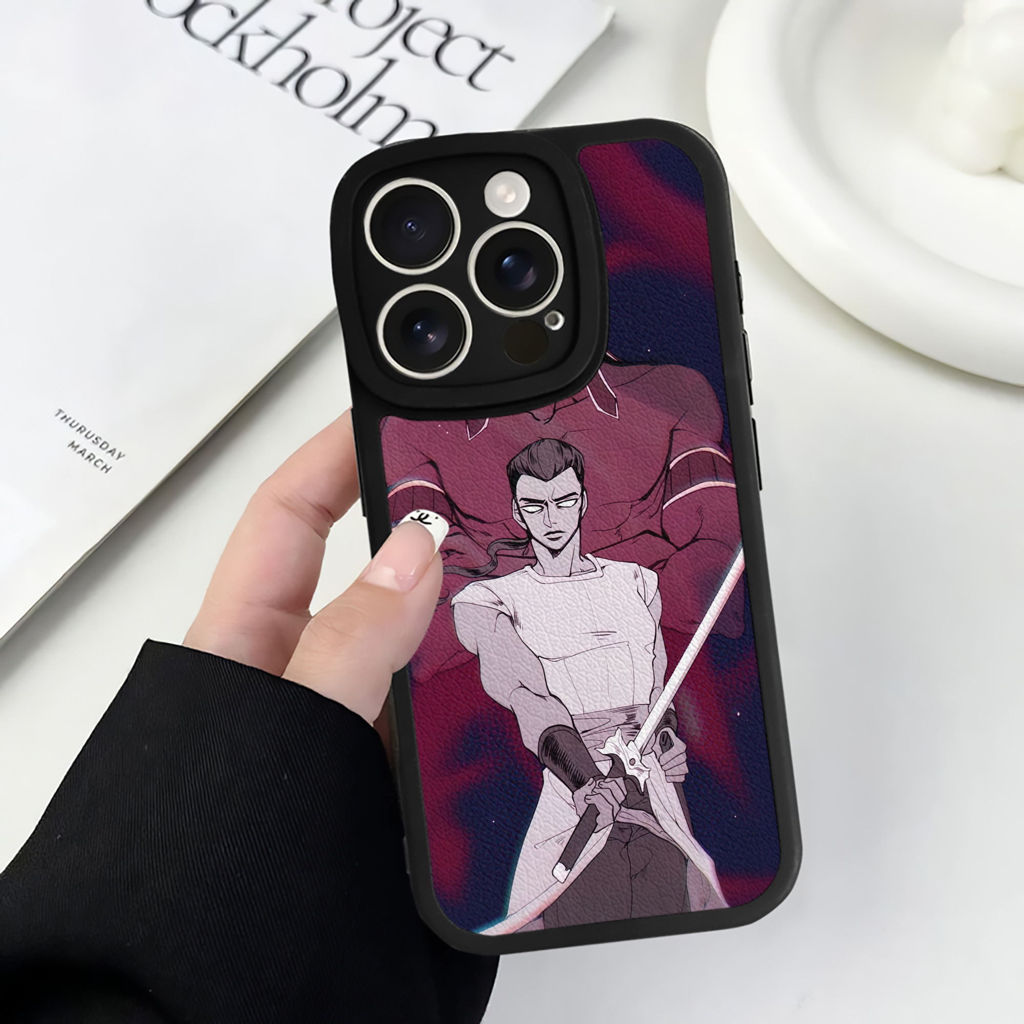 （画像用） ジョジョの奇妙な冒険 JoJo's Bizarre Adventure 【iPhone 16シリーズ対応】シリコンスマホケース（レザー調） 材質：シリコン